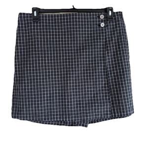 Jones New York Signature Women’s Black & White Checked Plaid Skort Size 14